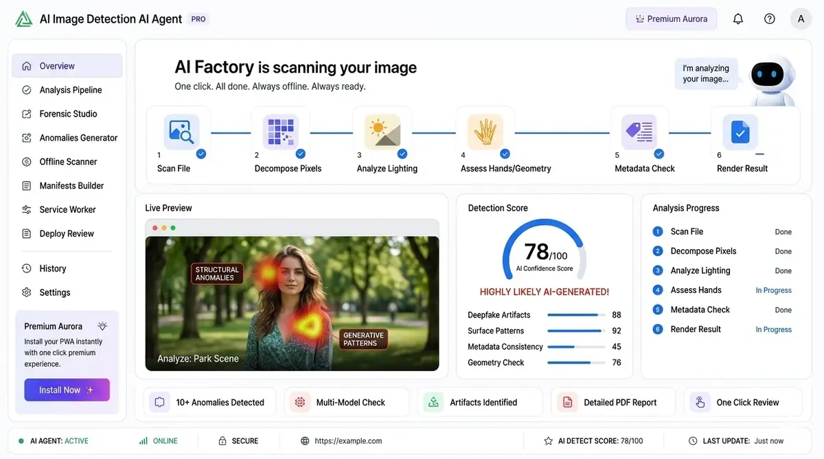 AI SEO ranking agent — example of the AI tool dashboard software
